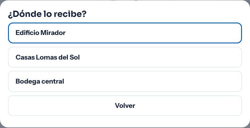 Dónde lo recibe