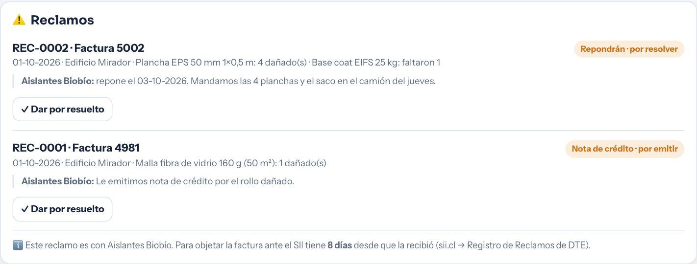 Reclamos con respuesta